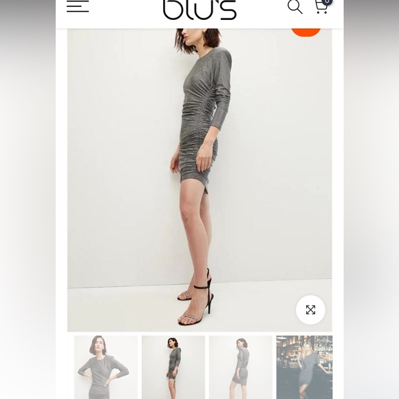 Verionica Beard Cyrus Metallic Dress - Picture 3 of 6